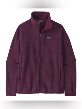 Women’s Patagonia Better Sweater Full Zip Fleece Jacket Size Medium Plum